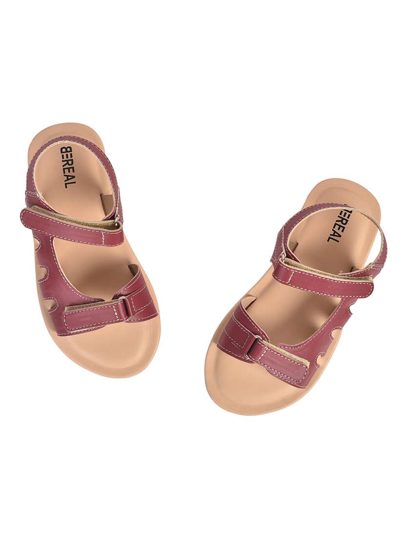 black synthetic sandals & floater - 19868884 -  Standard Image - 2