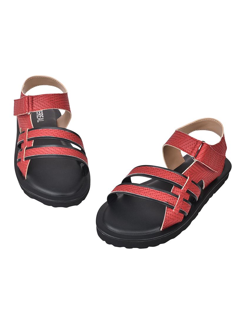 red synthetic sandals - 19868892 - Standard Image - 2