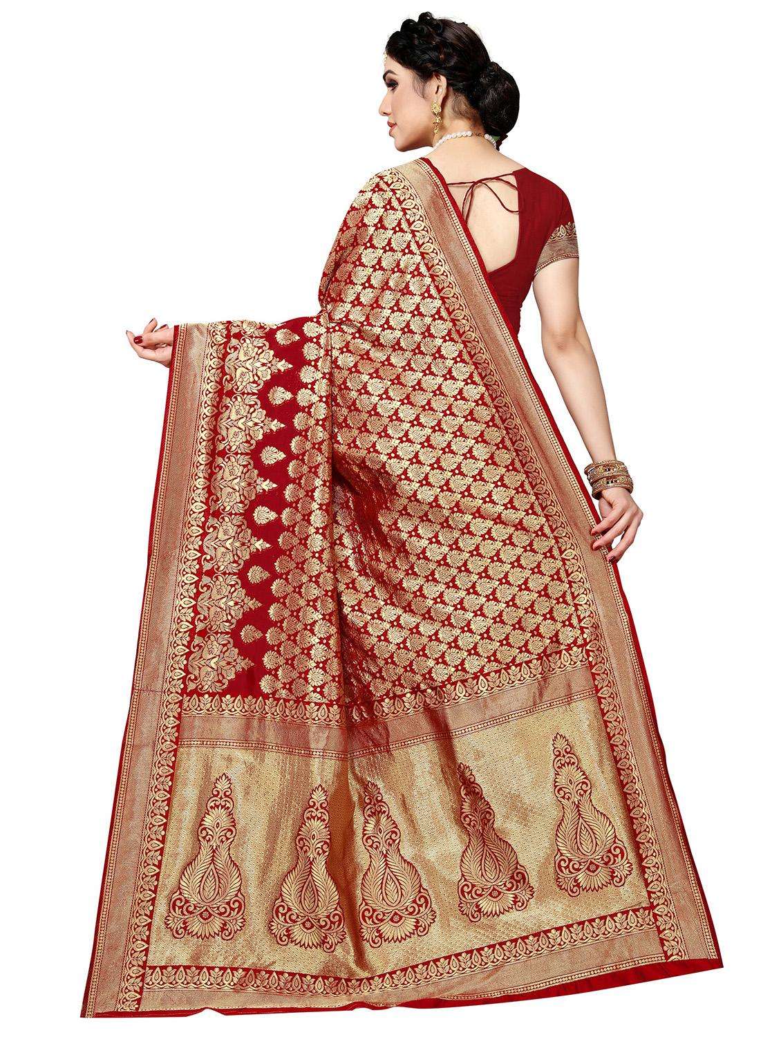 women's banarasi saree with blouse - 19870426 -  Standard Image - 2