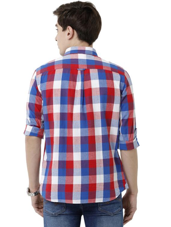mens checks casual shirt - 19871245 - Standard Image - 2