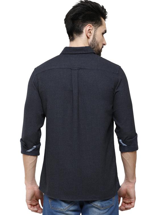 black cotton blend casual shirt - 19871257 - Standard Image - 2