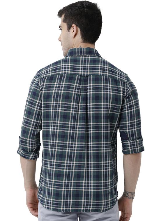 men checkered cotton casual shirt - 19871261 - Standard Image - 2