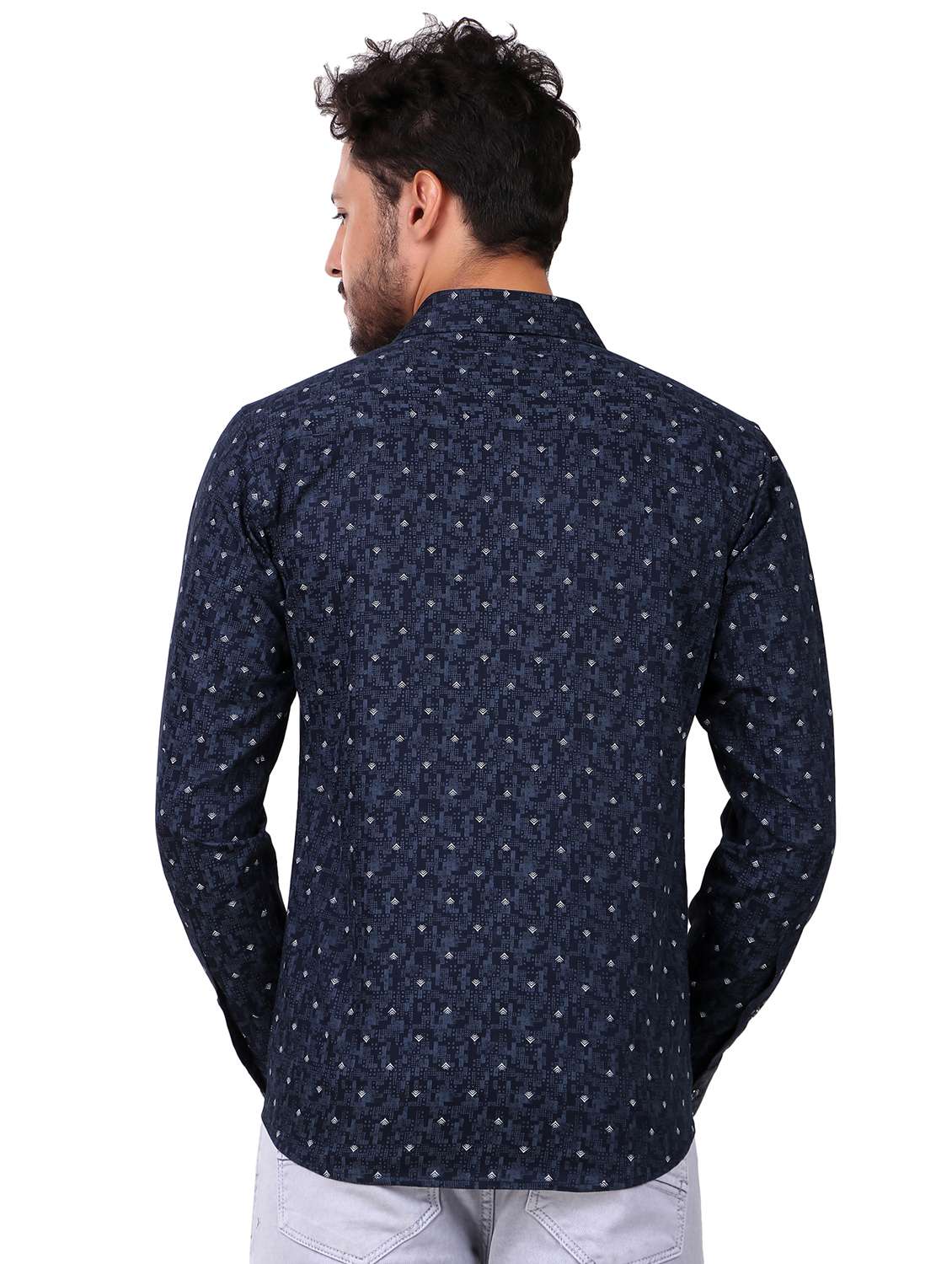 mens printed casual shirt - 19874662 - Standard Image - 2