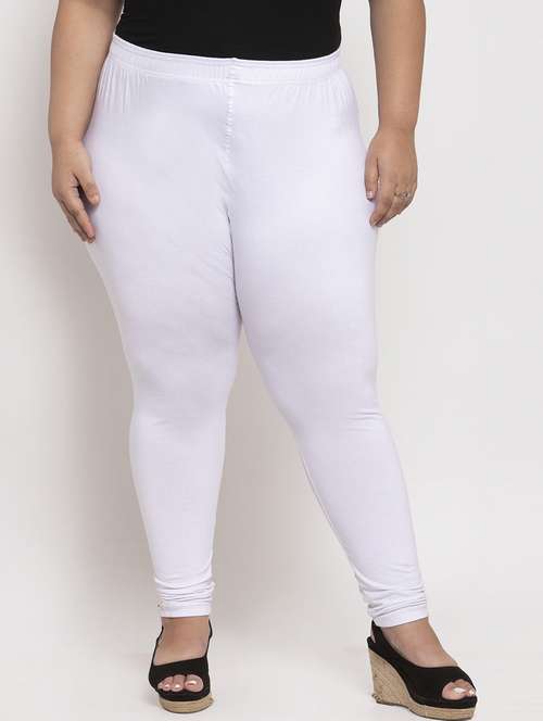 white cotton leggings - 19874852 -  Standard Image - 0