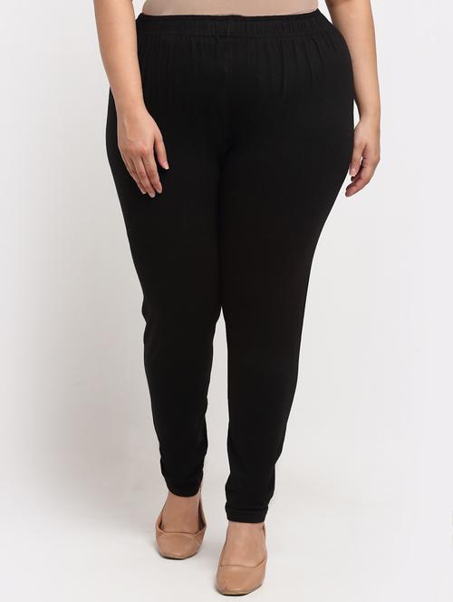 black cotton leggings - 19874853 - Standard Image - 0