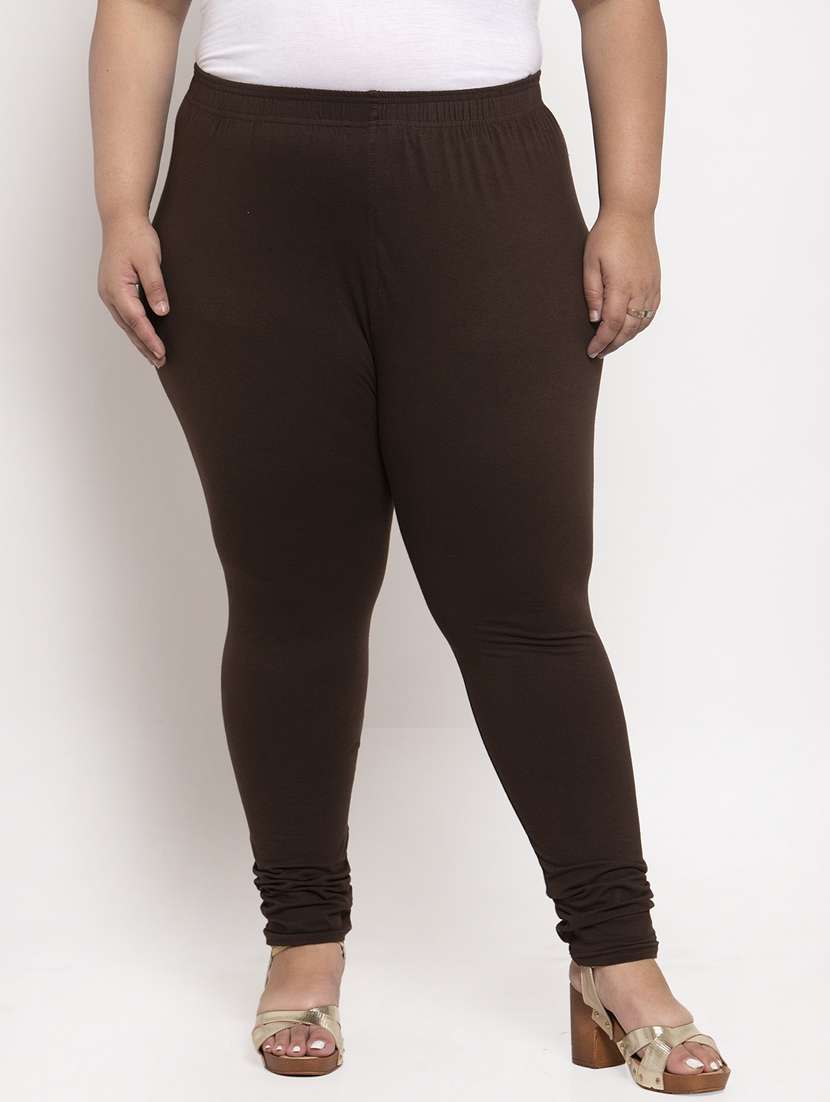 brown cotton leggings