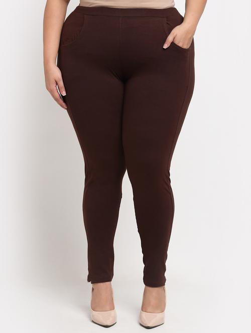 brown cotton leggings - 19874865 -  Standard Image - 0