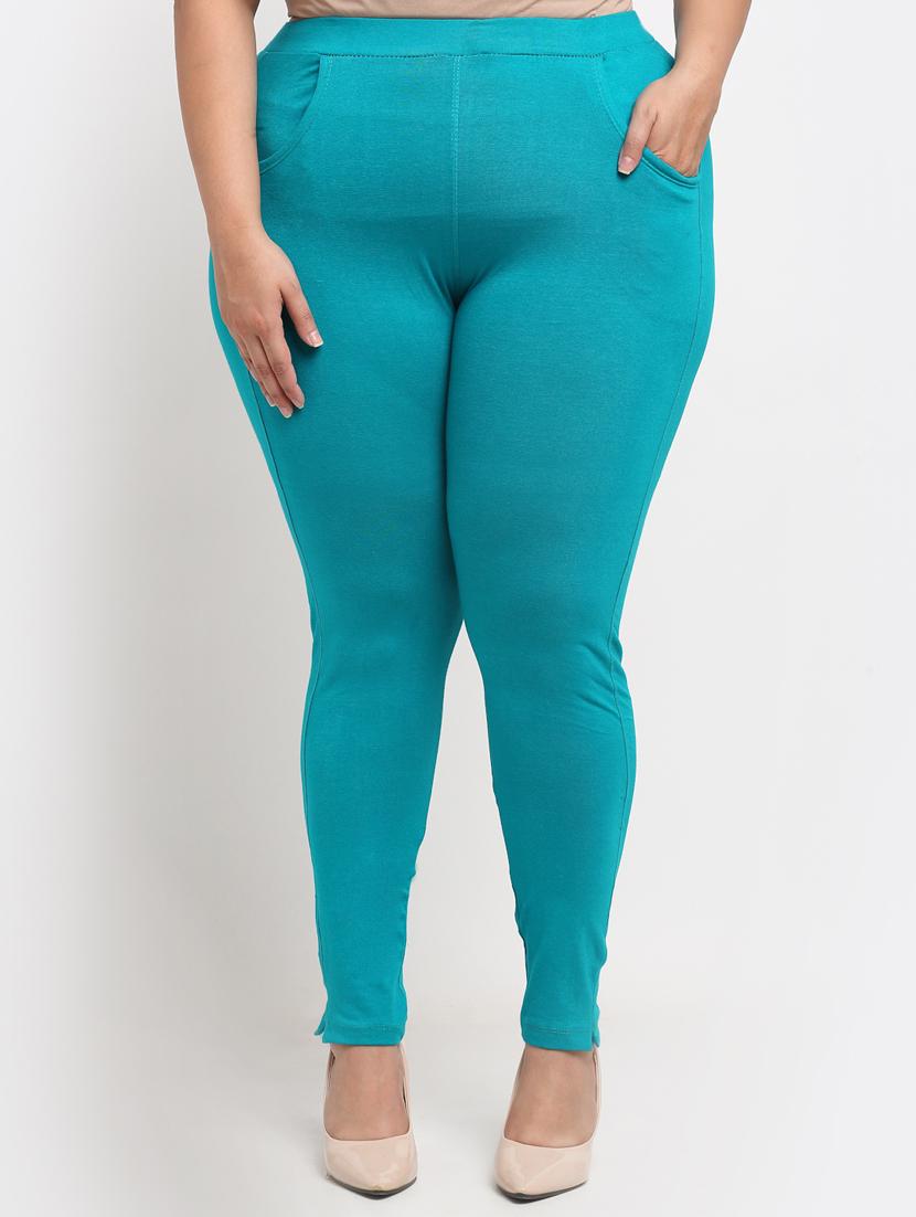 green cotton leggings - 19874869 - Zoom Image - 0