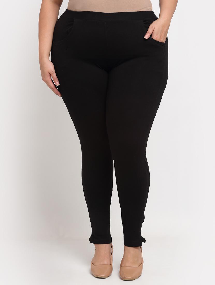 black cotton leggings - 19874873 - Zoom Image - 0
