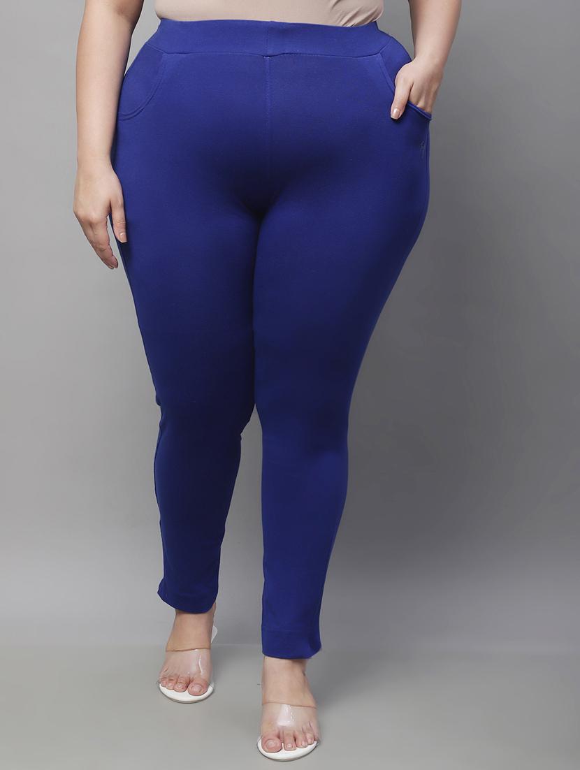 blue cotton leggings - 19874874 -  Zoom Image - 0
