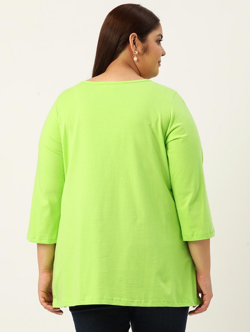 women's a line round neck top - 19874936 - Standard Image - 2