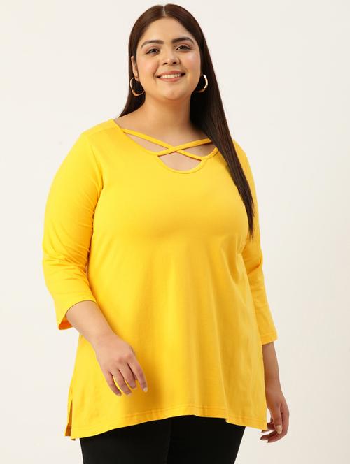 women's a line round neck top - 19874937 - Standard Image - 0