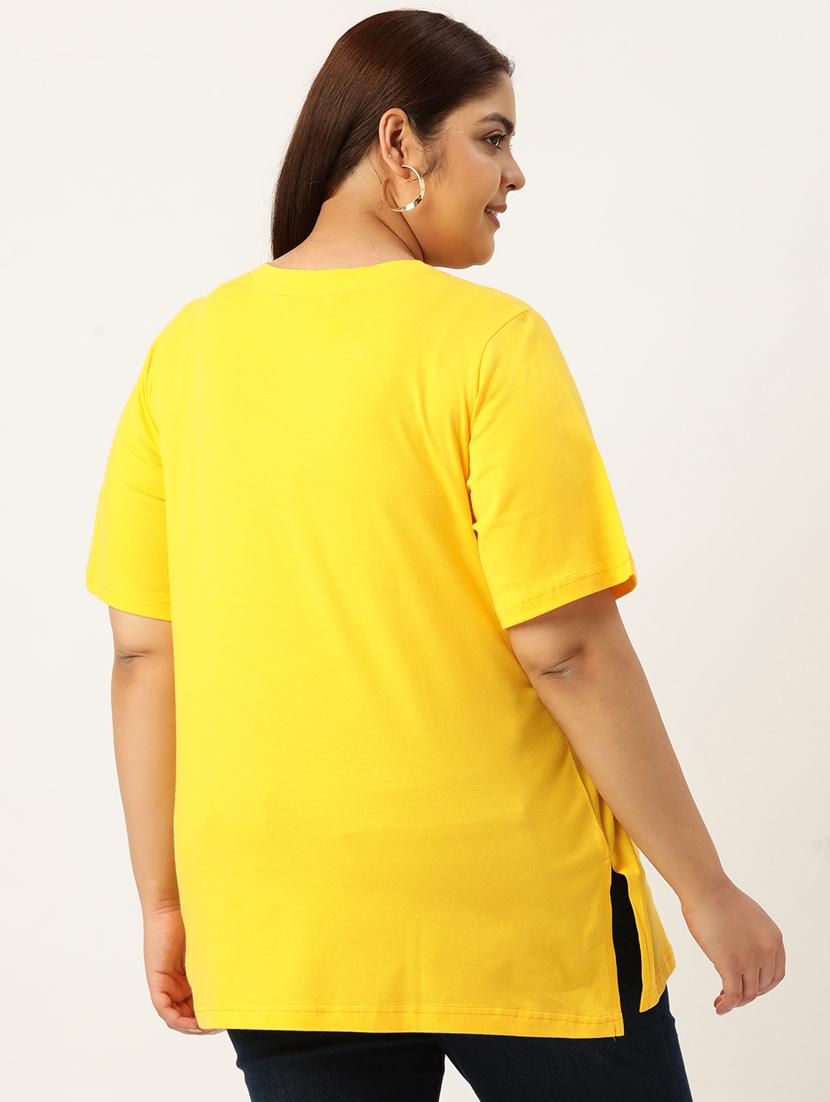 women's straight v neck top - 19874941 - Standard Image - 2