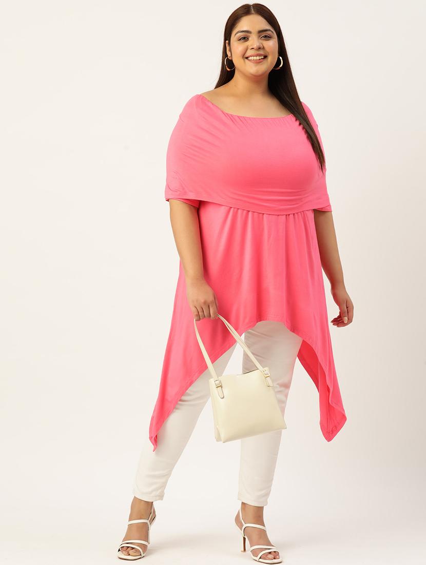 women's asymmetric off shoulder top - 19874942 - Standard Image - 2