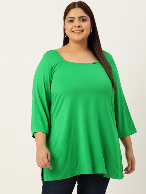 women's straight square neck top - 19874948 - Standard Image - 0