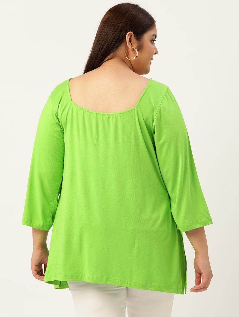 women's a line square neck top - 19874949 - Standard Image - 2