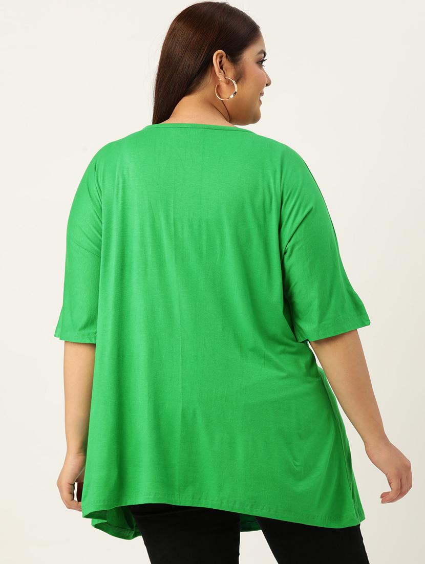 women's a line round neck top - 19874952 - Standard Image - 2