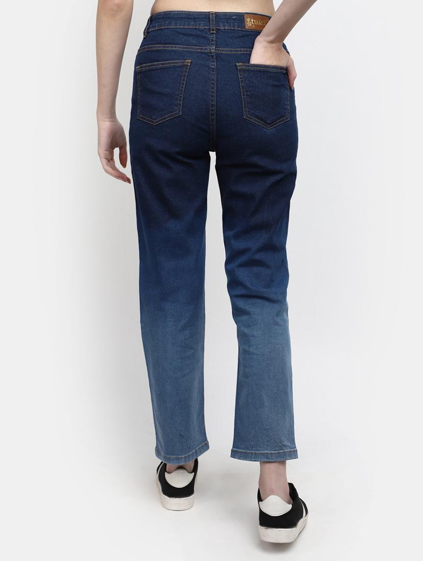 women's plain straight fit jeans - 19875861 - Standard Image - 2