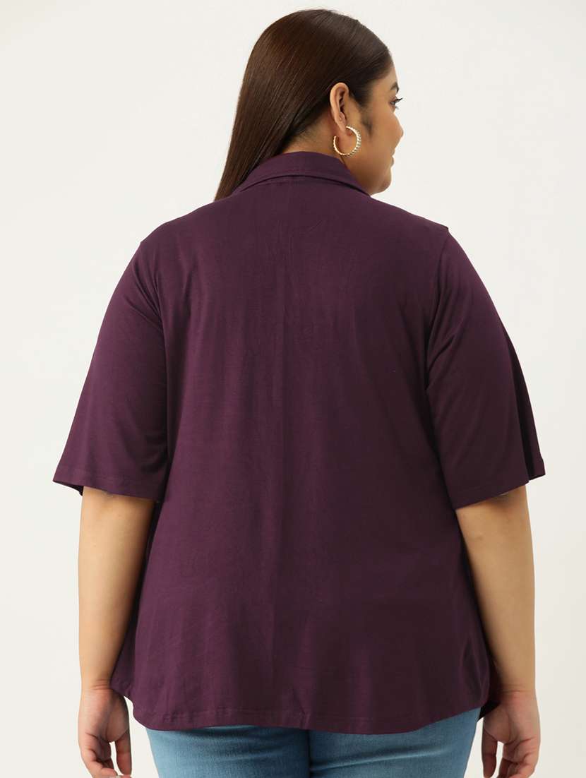 women's straight collared top - 19876340 -  Standard Image - 2