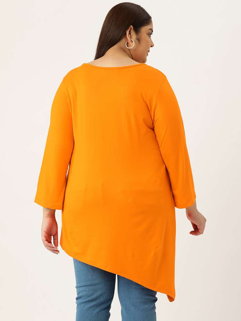 women's asymmetric v neck top - 19876348 - Standard Image - 2