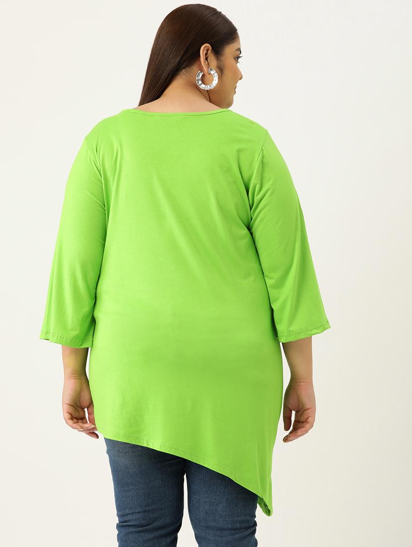 women's asymmetric v neck top - 19876351 - Standard Image - 2