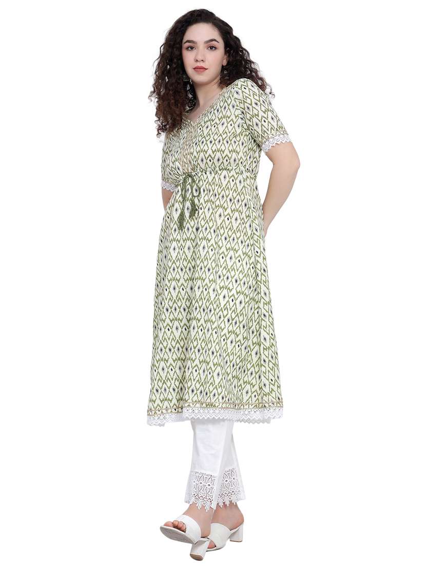women's flared kurta - 19876510 - Standard Image - 2