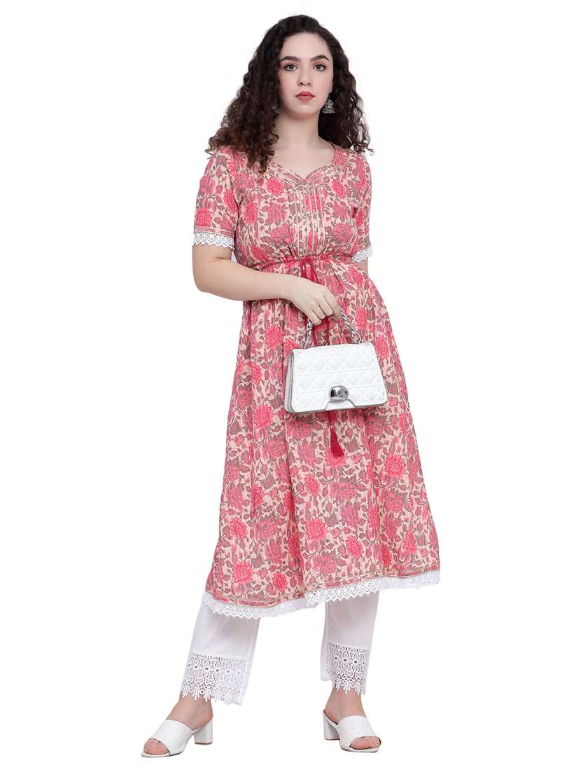 women's flared kurta