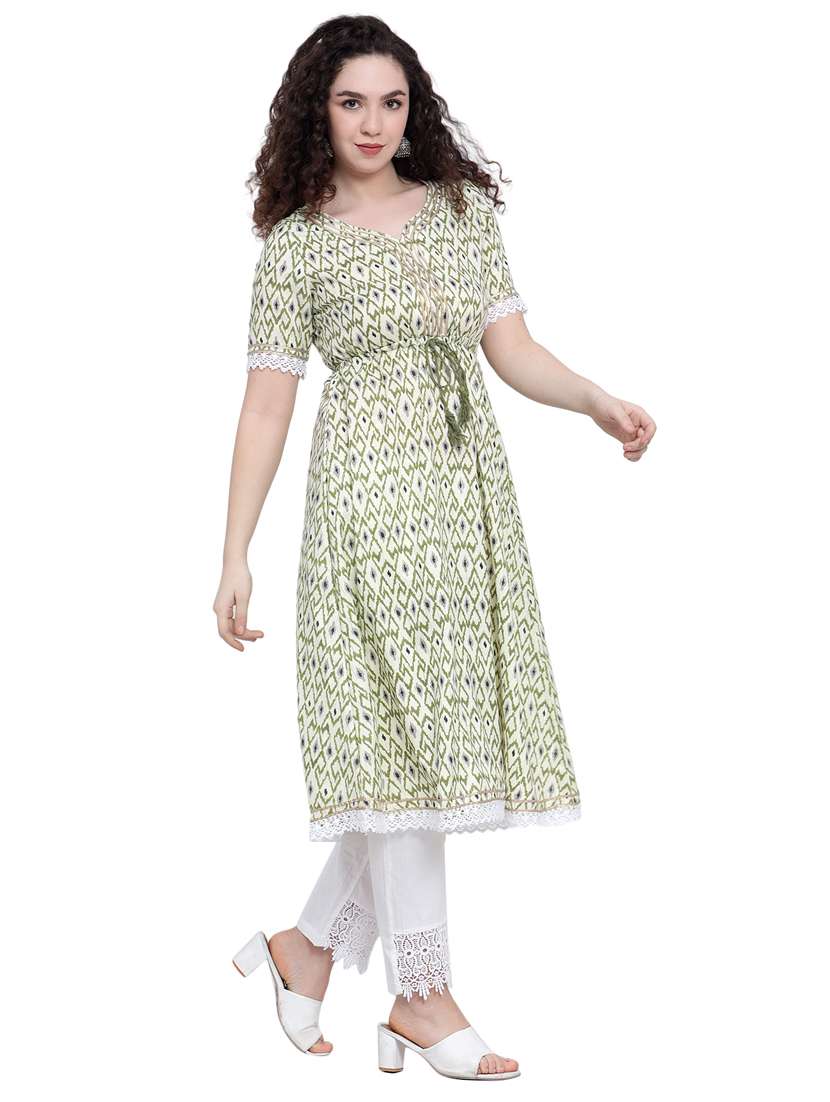 women's flared kurta - 19876513 - Standard Image - 2