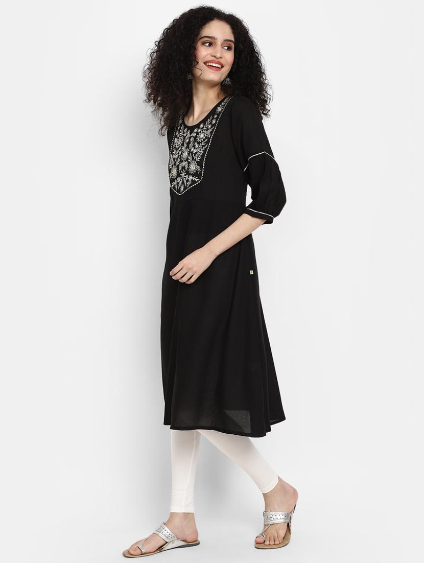 women's straight kurta - 19876583 - Standard Image - 2