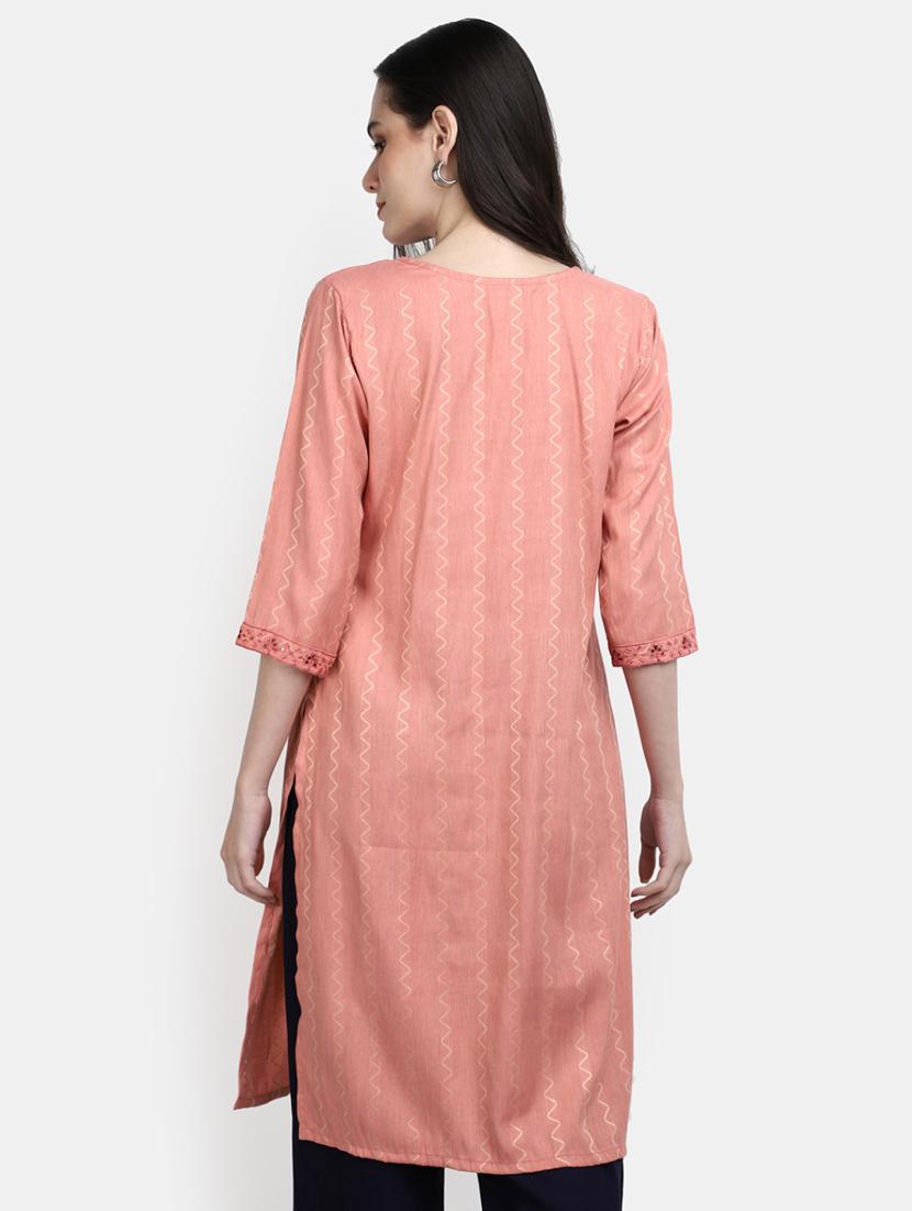 women's straight kurta - 19876586 - Standard Image - 2