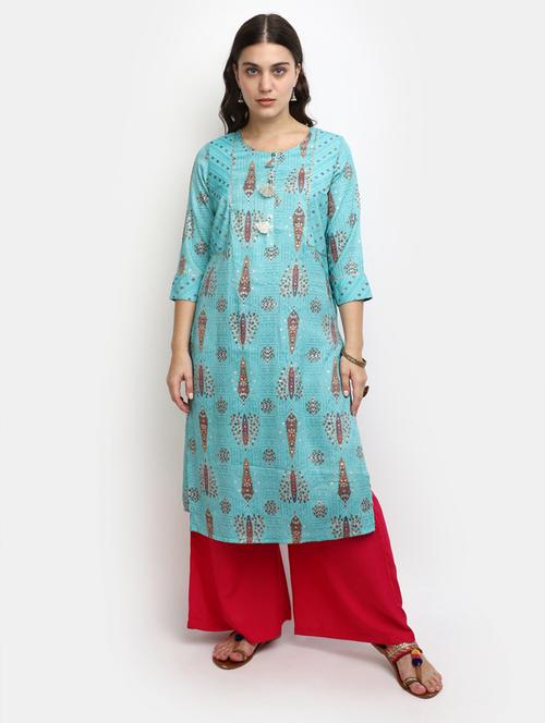 women's straight kurta - 19876587 - Standard Image - 0