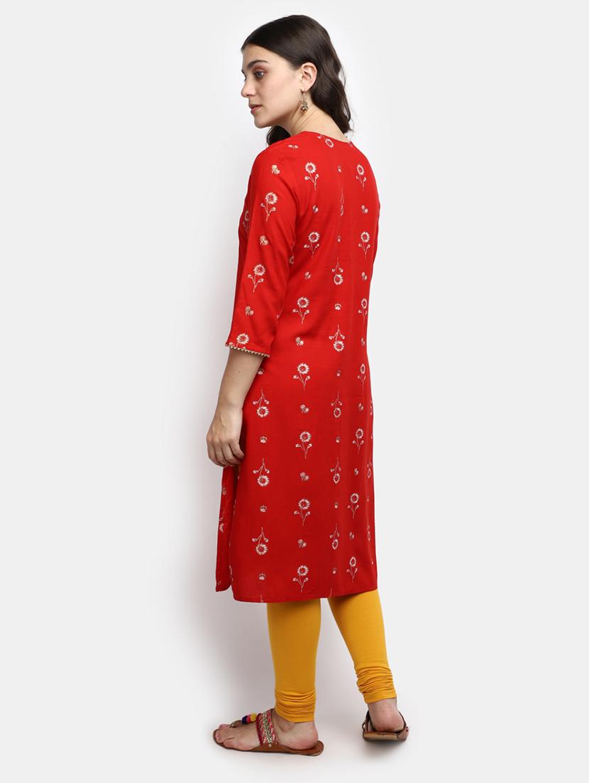 women's straight kurta - 19876598 - Standard Image - 2