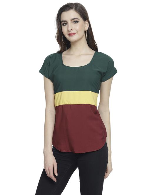 women's straight scoop neck top - 19878413 - Standard Image - 0