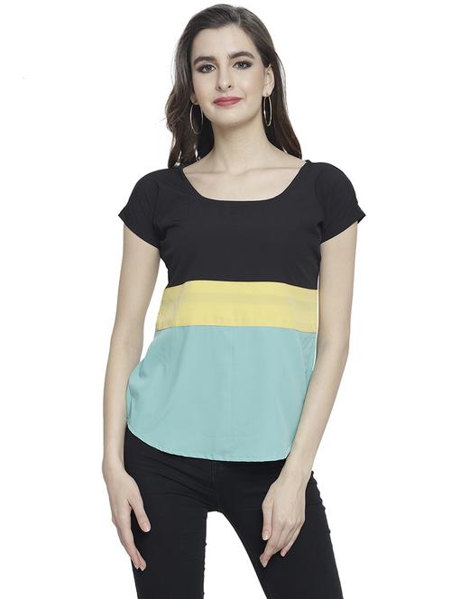 women's straight scoop neck top - 19878417 - Standard Image - 0