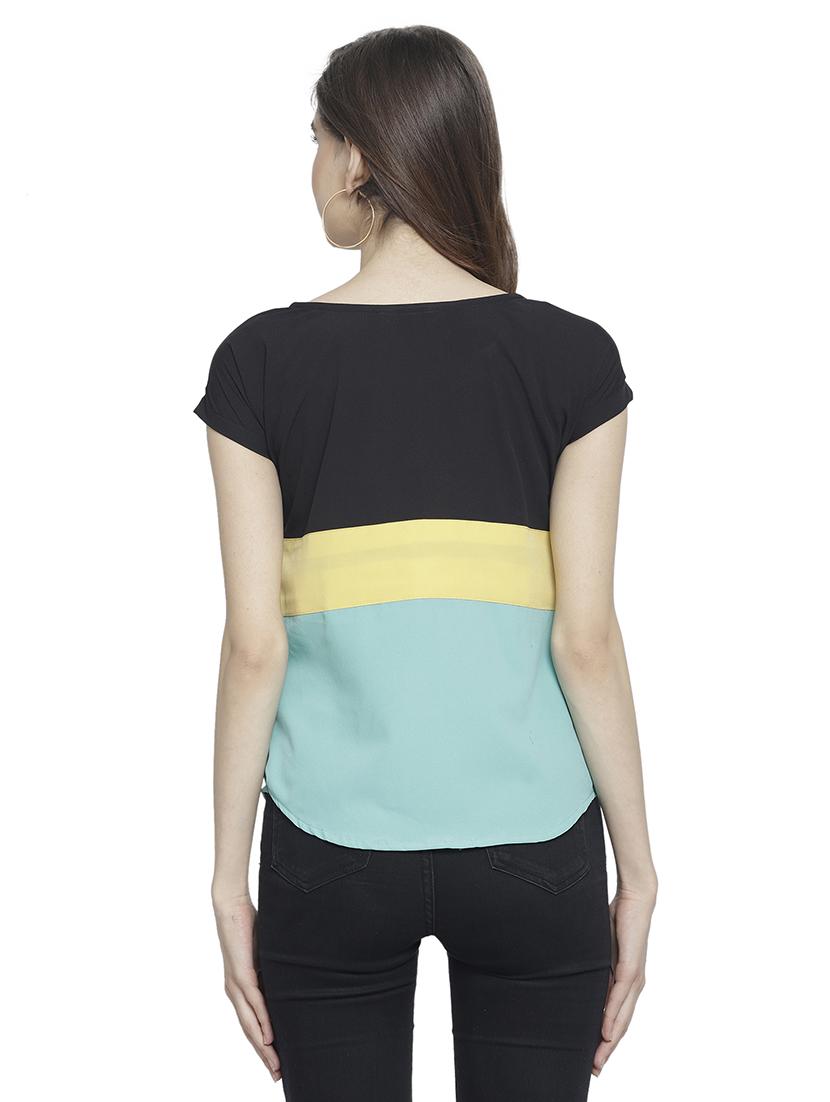 women's straight scoop neck top - 19878417 - Standard Image - 2