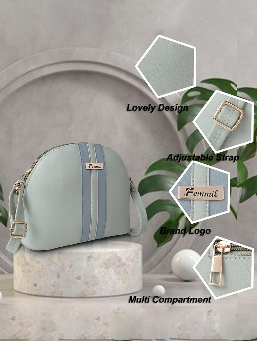 green leatherette (pu) sling bag - 19878818 - Standard Image - 2