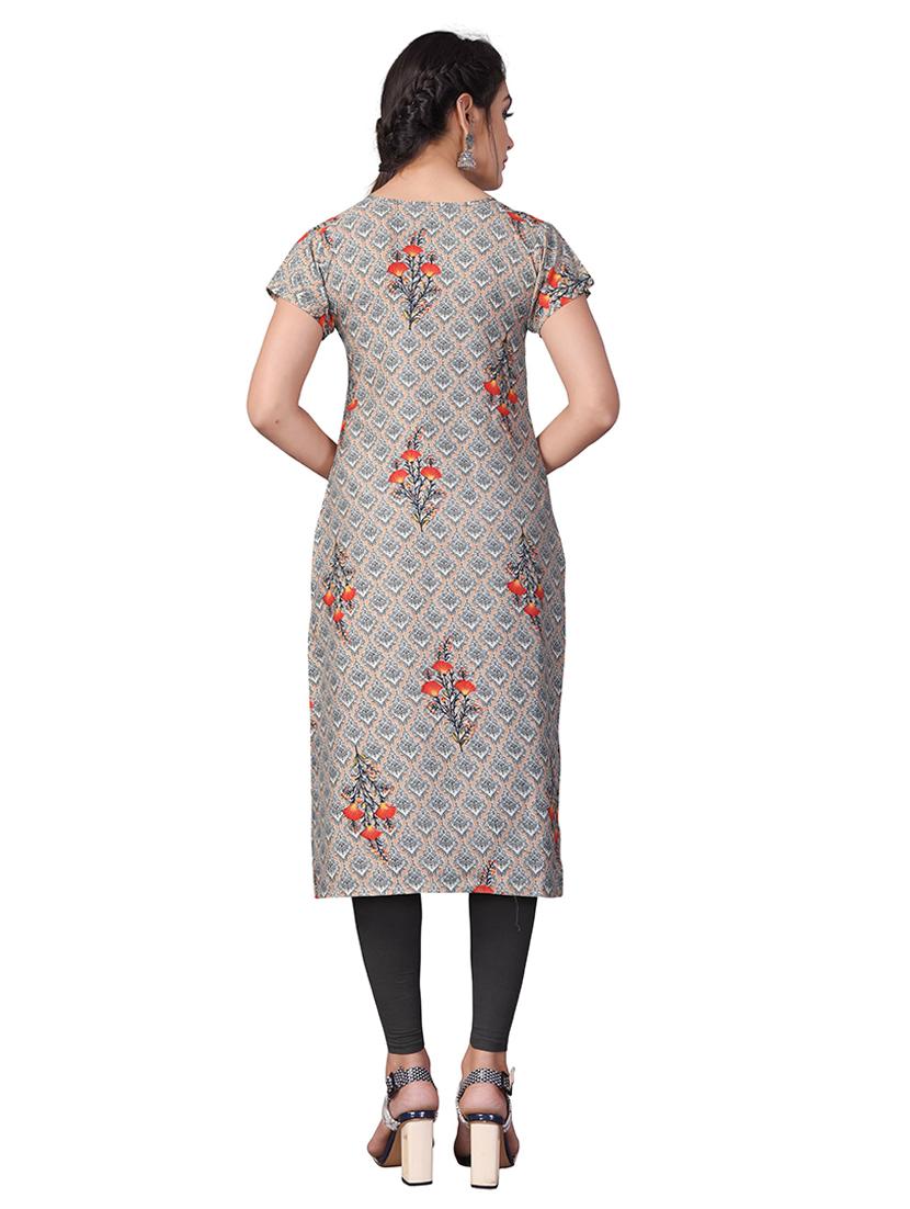 women's straight kurta - 19882180 - Standard Image - 2