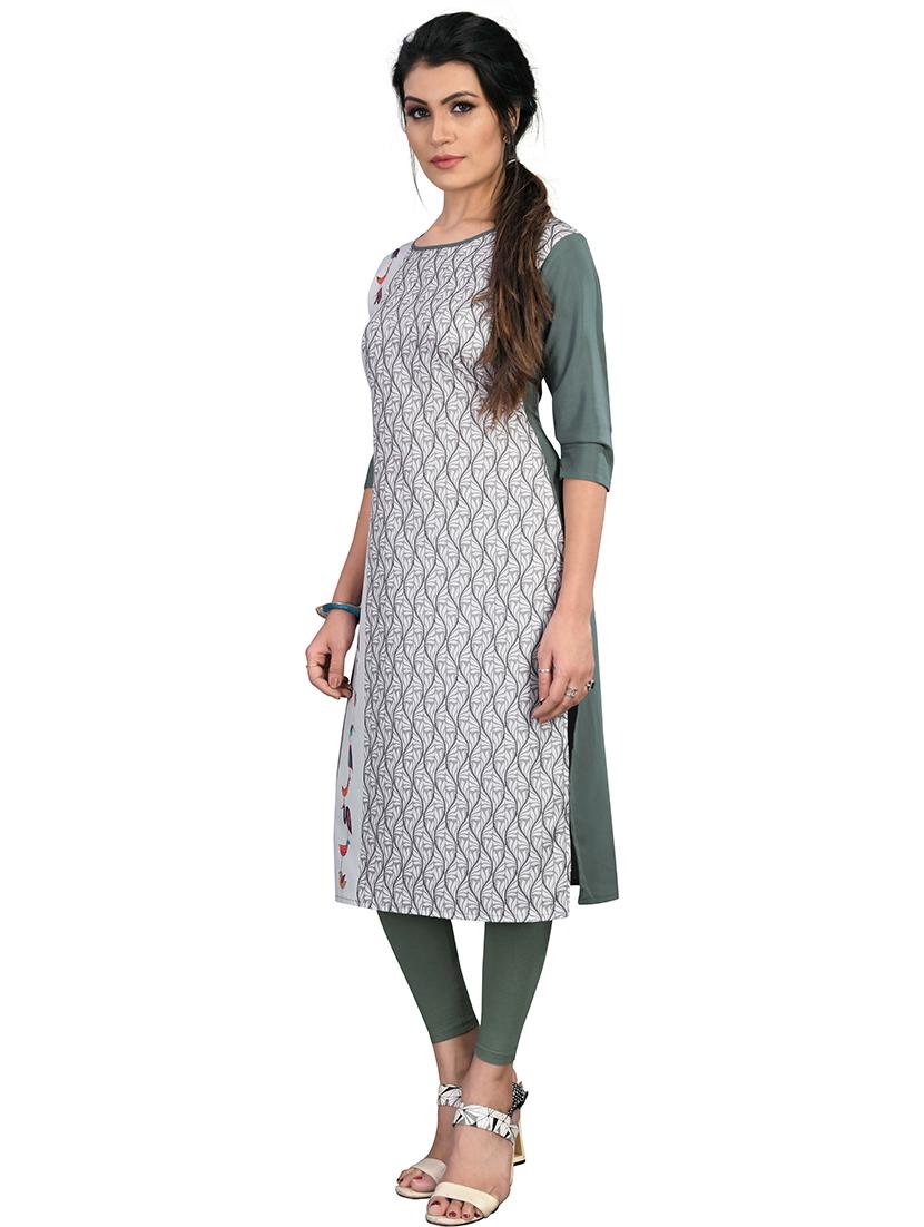 women's straight kurta - 19882207 - Standard Image - 2