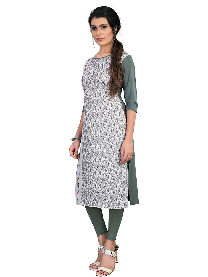 women's straight kurta - 19882208 - Standard Image - 2