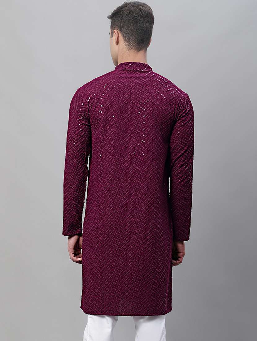 men embroidered cotton kurta - 19882755 -  Standard Image - 2