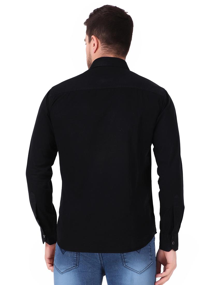 mens solid casual shirt - 19889555 - Standard Image - 2