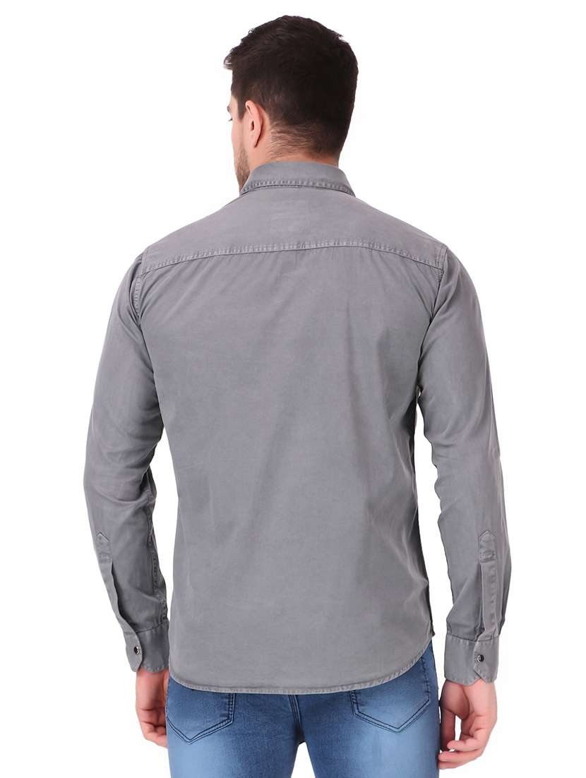mens solid casual shirt - 19889557 -  Standard Image - 2
