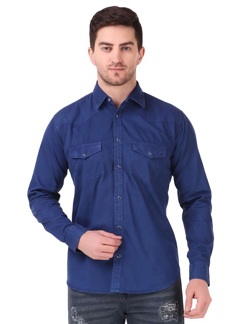 mens solid casual shirt
