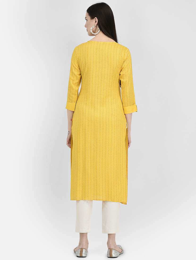 women's straight kurta - 19891547 - Standard Image - 2