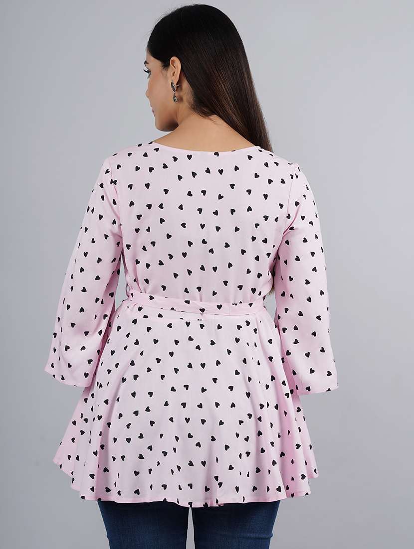 women's peplum round neck top - 19891591 -  Standard Image - 2