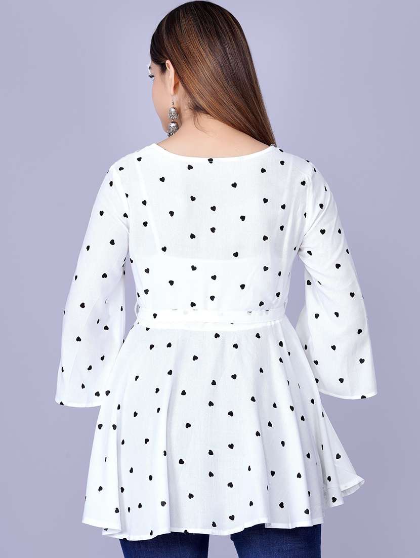 women's peplum round neck top - 19891596 -  Standard Image - 2