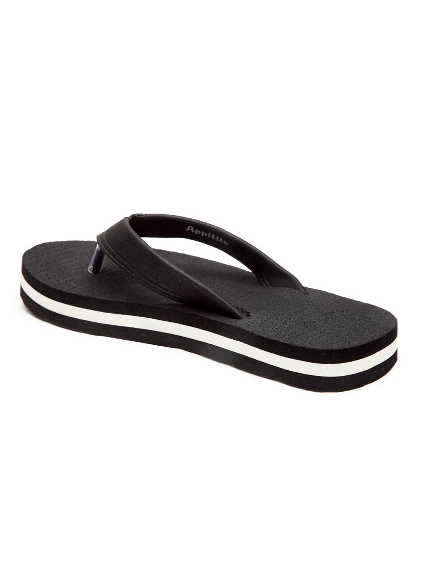 black slip on flip flop - 19891661 - Standard Image - 2