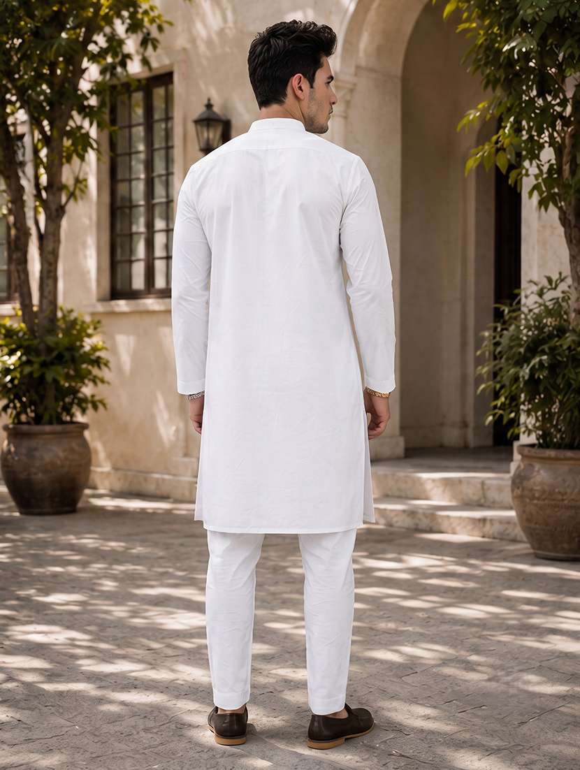 men pack of 2 solid kurta pyjama set - 19892544 -  Standard Image - 2