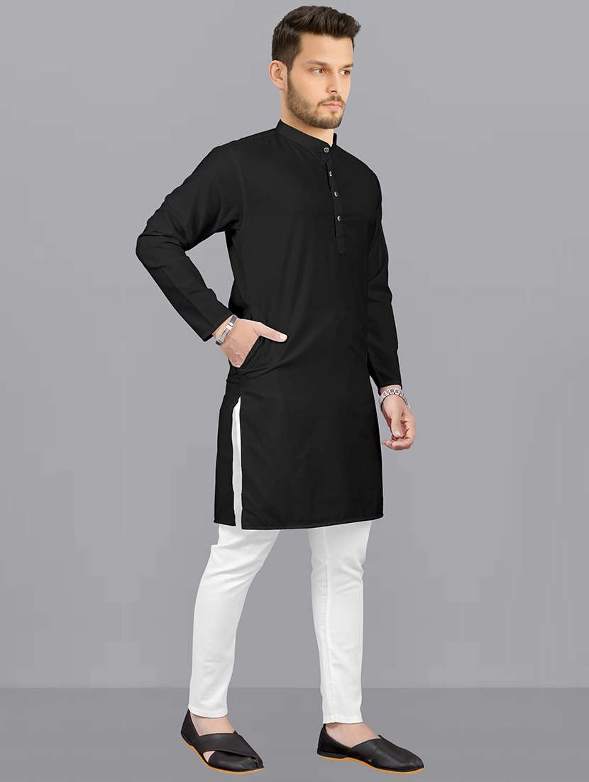 pack of 2 black solid kurta pyjama set - 19892549 -  Standard Image - 2