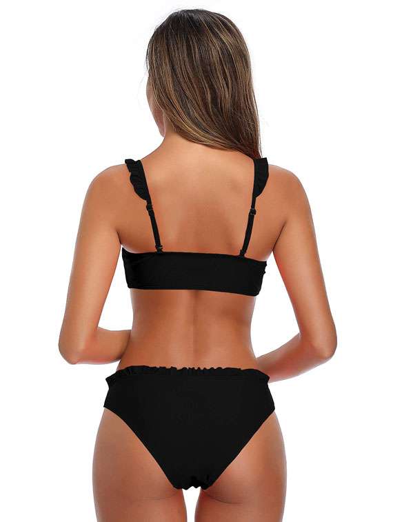 black solid bikini - 19896943 -  Standard Image - 2